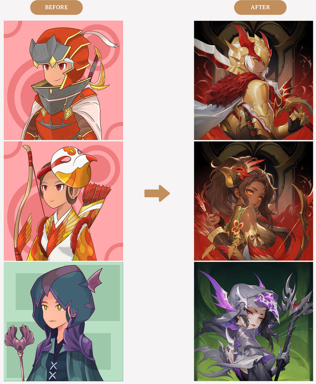 Few of the illustrations I created for the redesign project