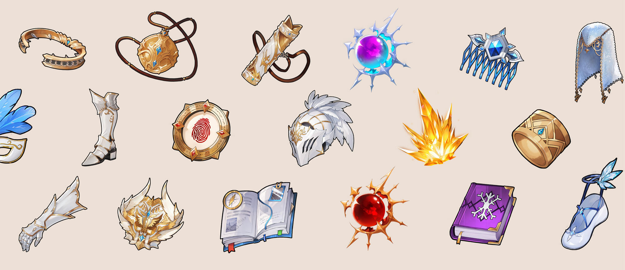 Some of the Game Assets I've done for the project